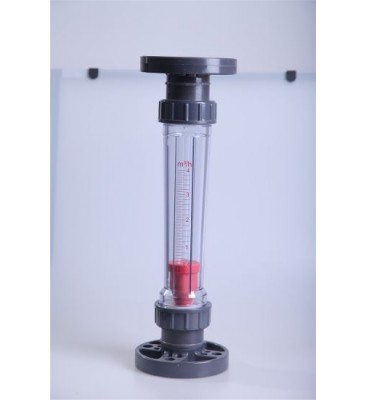 Plastic Liquid Rotameter Flow Meter Water Flow Sensor Flange Type